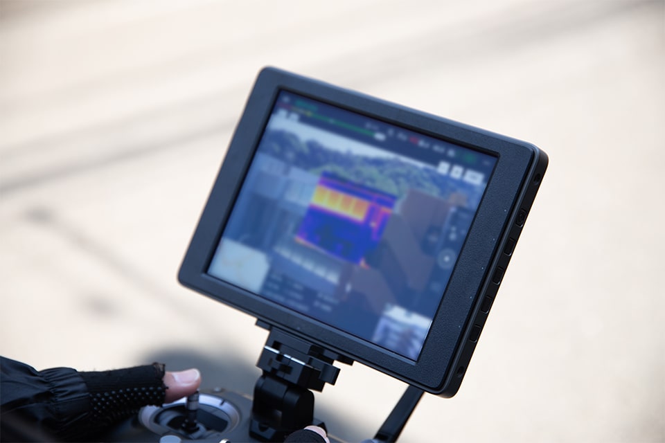 ドローン赤外線調査